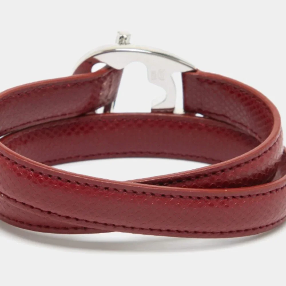 Mont Blanc Hold Me Tight Leather Sterling Silver Bracelet - Picture 4 of 5